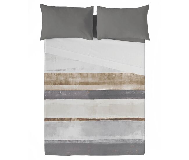 Naturals - juego de sábanas estampadas 3 piezas cama 90 - algodón extra suave - incluye sábana encimera + 1 funda de almohada + 1 sábana bajera-