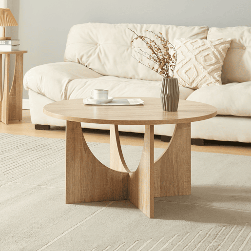 Mesa de centro Rindal 80x41,5 cm - Efeito carvalho en.casa
