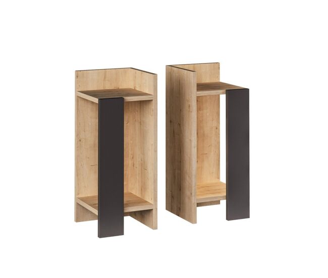 Juego de 2 mesitas de noche h60 cm - elos