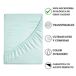 ICEHOME - Sábana bajera ajustable - Microfibra Poliéster ICEHOME - Sábana bajera ajustable - Microfibra Poliéster