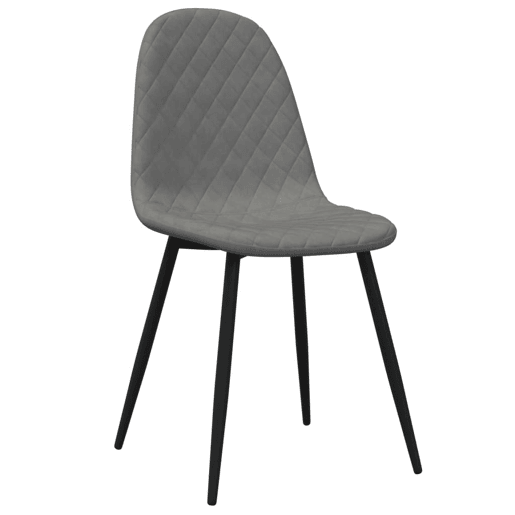 vidaXL Cadeiras de jantar 2 pcs veludo cinzento-claro vidaXL Cadeiras de jantar 2 pcs veludo cinzento-claro