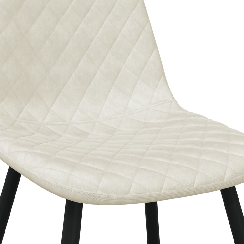 VidaXL Juego De Sillas De Comedor De 4 Piezas, Sillas De Estilo Rústico De Diseño Clásico Con Respaldos Cuadrados Y Asientos Acolchados De Terciopelo, Construcción De Madera De Caucho Maciza, Color