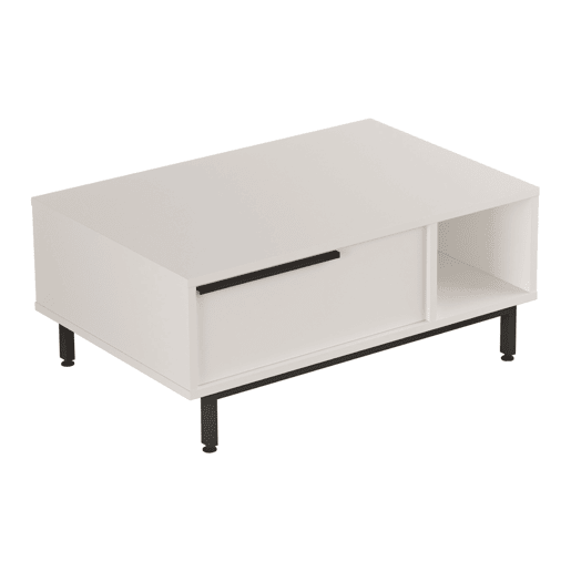 Mesa de centro Majaajoå 90x60x38 cm - Branco en.casa