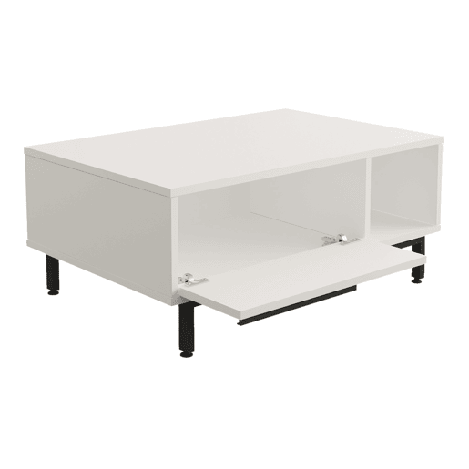 Mesa de centro Majaajoå 90x60x38 cm - Branco en.casa