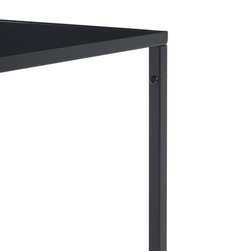 Mesa de centro Solund quadrada em aço 60x60x45cm - Preto mate en.casa