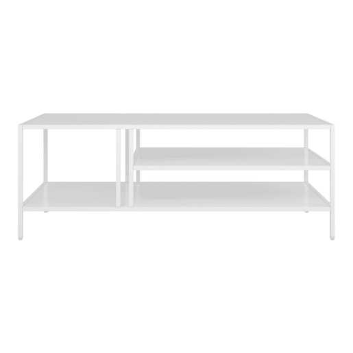 Mesa de centro retangular Kumlinge 40x110x55 cm - Branco en.casa Mesa de centro retangular Kumlinge 40x110x55 cm - Branco en.casa