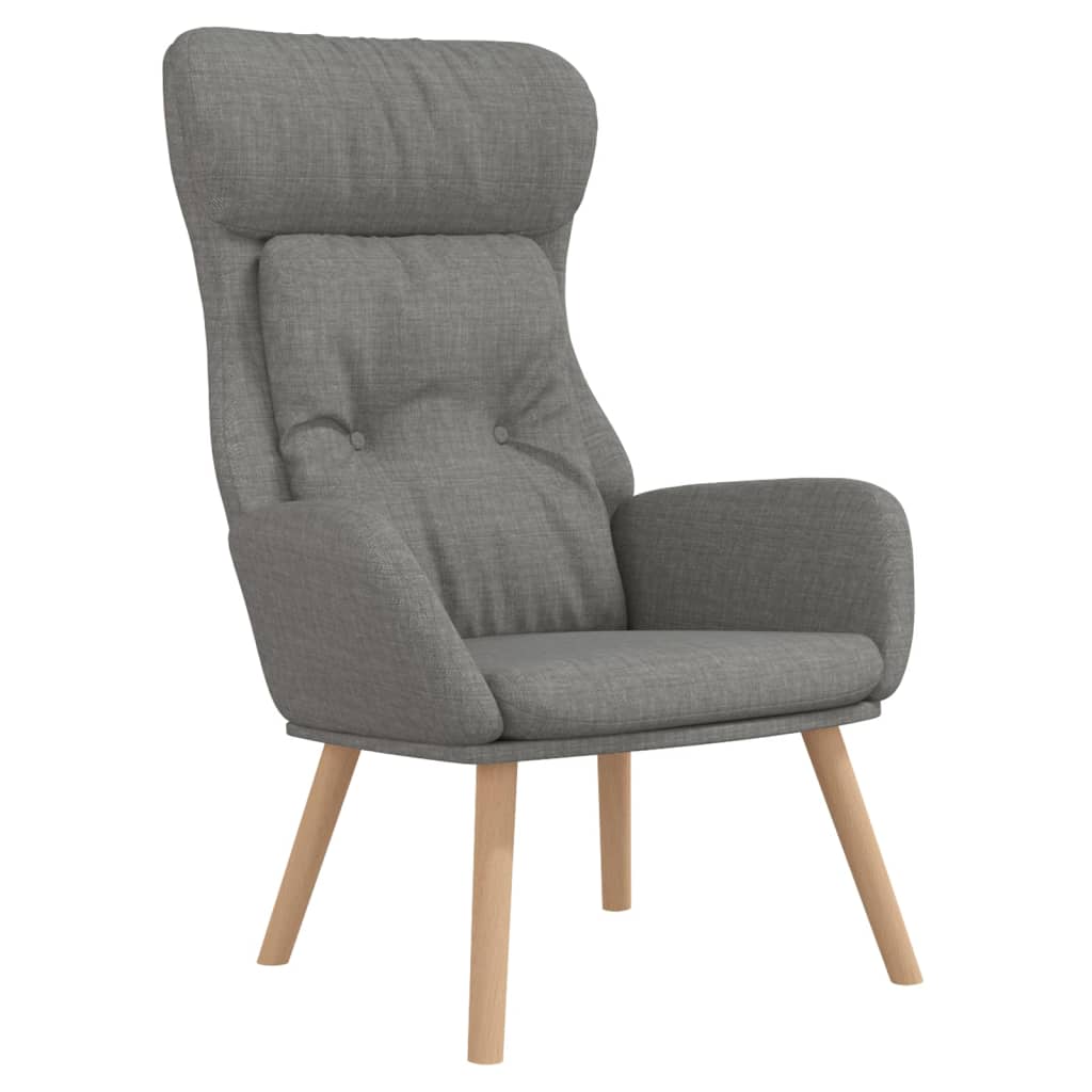 Vidaxl sillón de relax de tela gris claro
