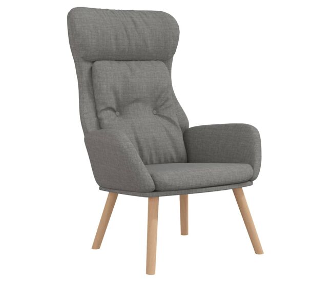 Vidaxl sillón de relax de tela gris claro
