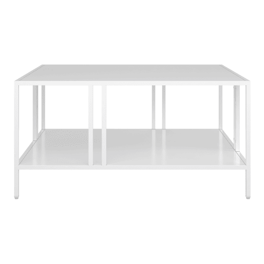 Mesa de centro quadrada Kumlinge 40x80x80 cm - Branco en.casa