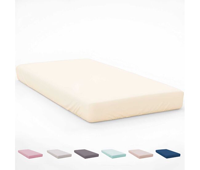 Icehome - sábana bajera ajustable cama 90 - microfibra poliéster - fabricado en españa - piedra