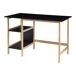 Escritorio Dønna con 2 estantes MDF Escritorio Dønna con 2 estantes MDF Negro/ Madera