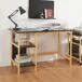 Escritorio Dønna con 2 estantes MDF Escritorio Dønna con 2 estantes MDF Negro/ Madera