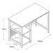 Escritorio Dønna con 2 estantes MDF Escritorio Dønna con 2 estantes MDF Negro/ Madera