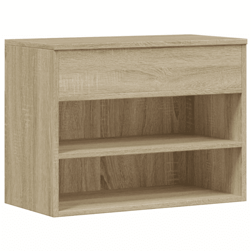 vidaXL Banco sapateira 60x30x45 cm derivados madeira carvalho sonoma vidaXL Banco sapateira 60x30x45 cm derivados madeira carvalho sonoma