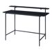 Escritorio Samnanger con estante aglomerado Escritorio Samnanger con estante aglomerado Negro/ Madera