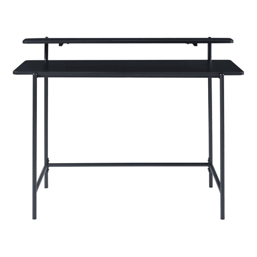 Secretária Samnanger com prateleira em aglomerado 120x55x88cm - Preto en.casa
