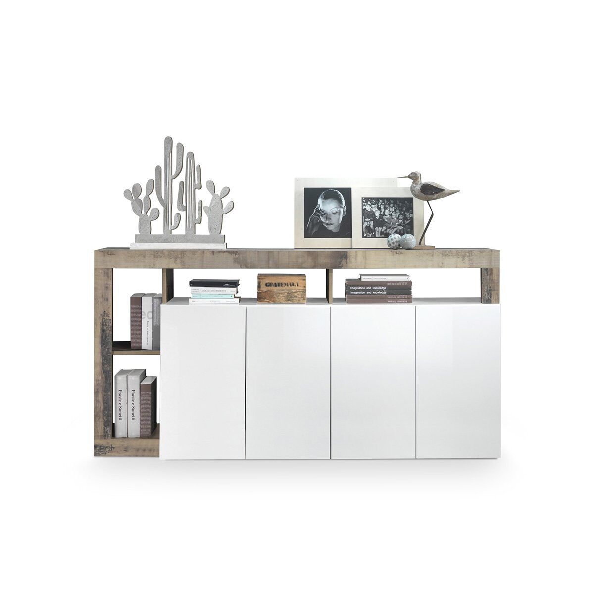 Buffet 4 puertas francfort - l184 cm
