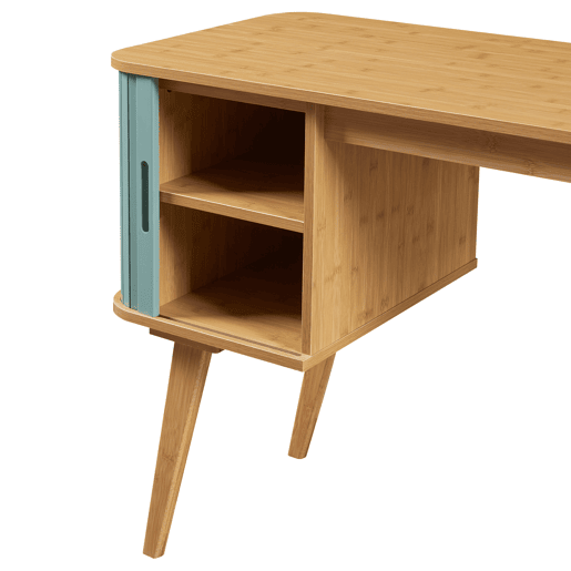 Secretária Tysvær com compartimento 75x105x48 cm - BambuAzul en.casa Secretária Tysvær com compartimento 75x105x48 cm - BambuAzul en.casa