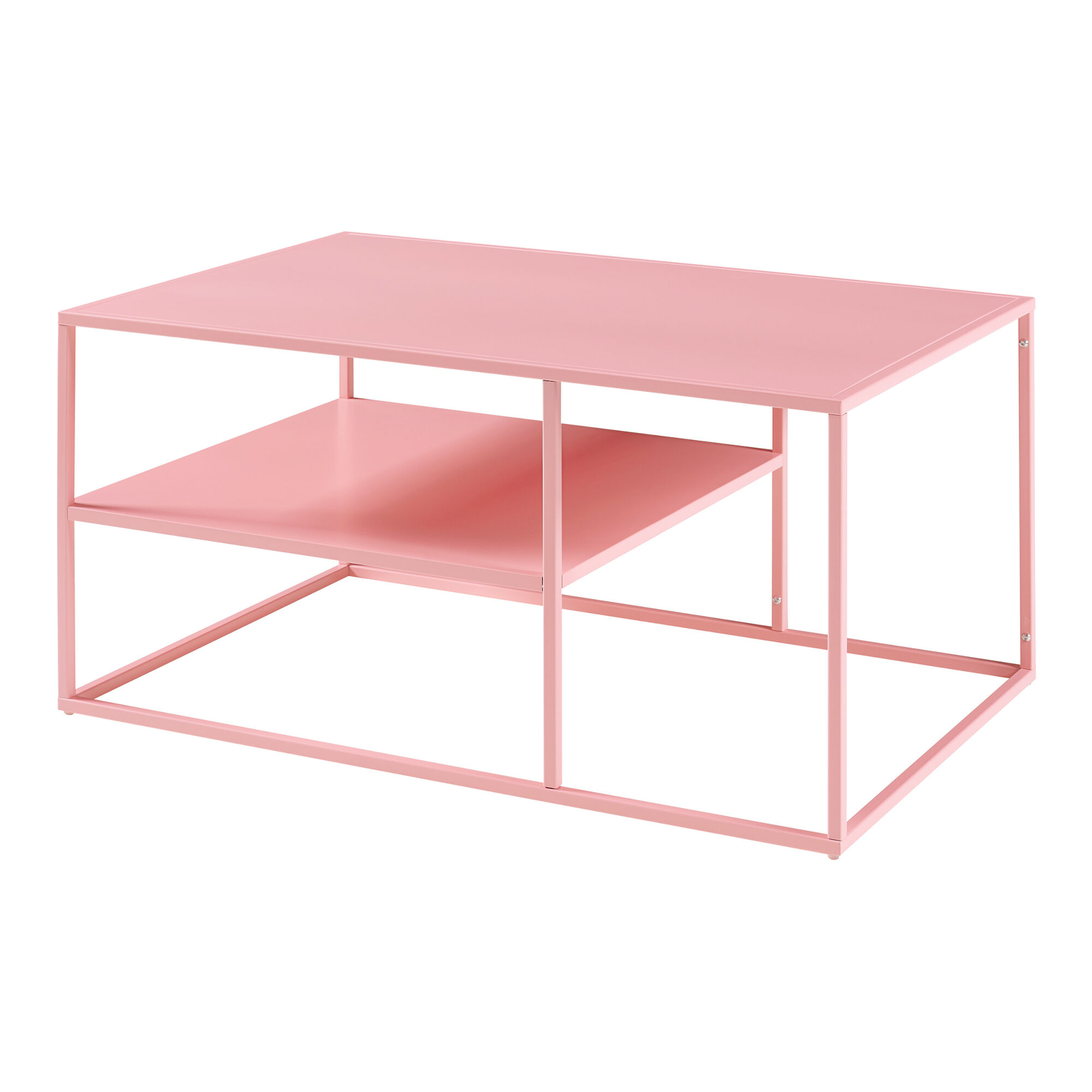 Mesa de centro Solund rectangular acero 60x90 Rosa