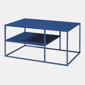 Mesa de centro Solund retangular em aço 45x90x60 cm - Azul marinho en.casa