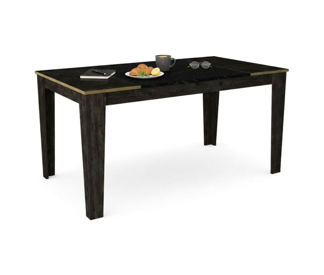Mesa de jantar com efeito madeira