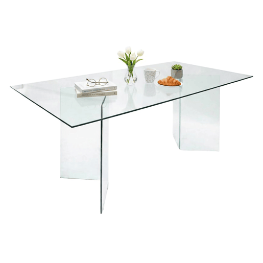 Mesa de jantar de vidro Mesa de jantar de vidro