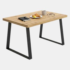 Mesa de jantar com efeito madeira