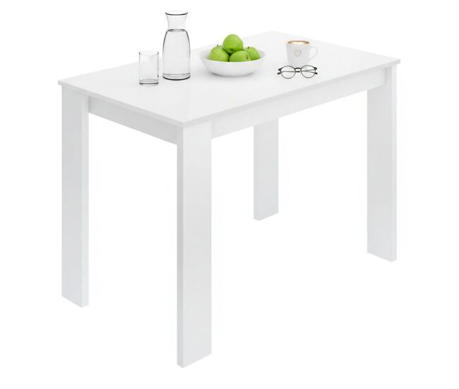 Mesa de jantar com efeito madeira