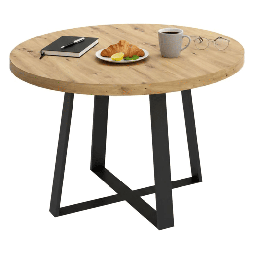 Mesa de jantar com efeito madeira