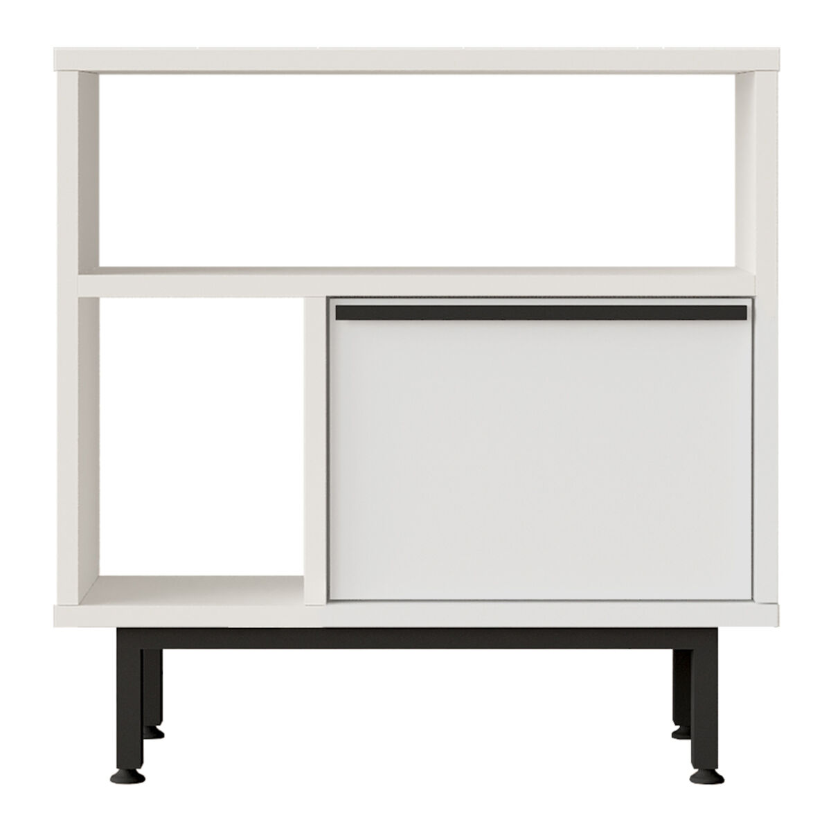 Mesa auxiliar vesanto 60x60x26 cm multiusos - blanco [en.casa]