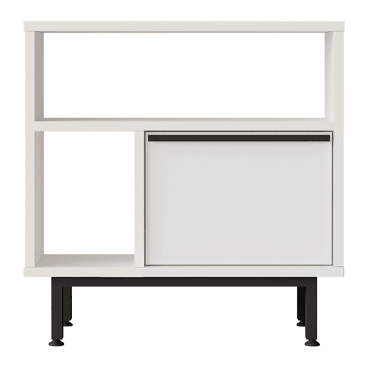 Mesa de apoio Vesanto 60x60x26 cm multiusos - Branco en.casa