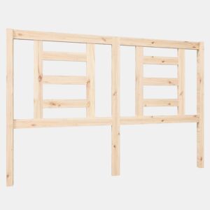 vidaXL Cabeceira de cama 146x4x100 cm pinho maciço