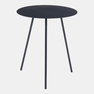Mesa de apoio redonda Sula 3 pés metal 45xØ40cm - Preto en.casa