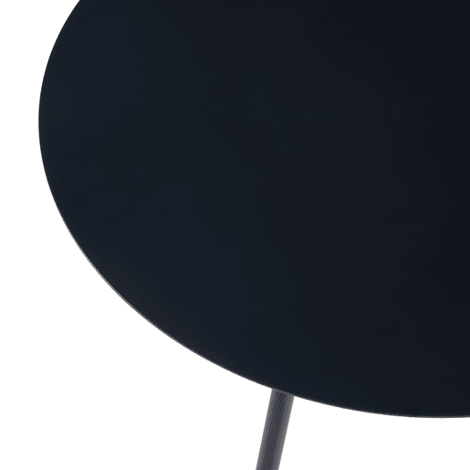 Mesa de apoio redonda Sula 3 pés metal 45xØ40cm - Preto en.casa
