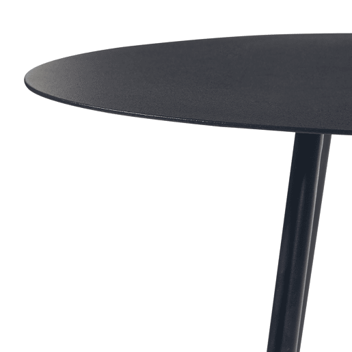 Mesa de apoio redonda Sula 3 pés metal 45xØ40cm - Preto en.casa