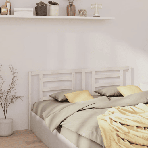 vidaXL Cabeceira de cama 206x4x100 cm pinho maciço branco vidaXL Cabeceira de cama 206x4x100 cm pinho maciço branco