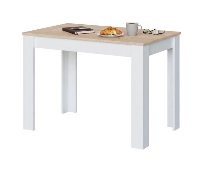 Mesa de jantar com efeito madeira 109x67