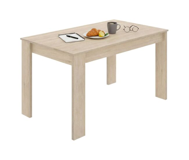 Mesa de jantar com efeito madeira