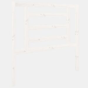 vidaXL Cabeceira de cama 96x4x100 cm pinho maciço branco