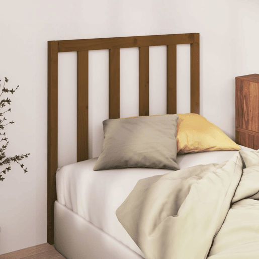 vidaXL Cabeceira de cama 95x4x100 cm pinho maciço castanho mel vidaXL Cabeceira de cama 95x4x100 cm pinho maciço castanho mel