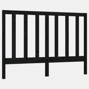 vidaXL Cabeceira de cama 166x4x100 cm pinho maciço preto