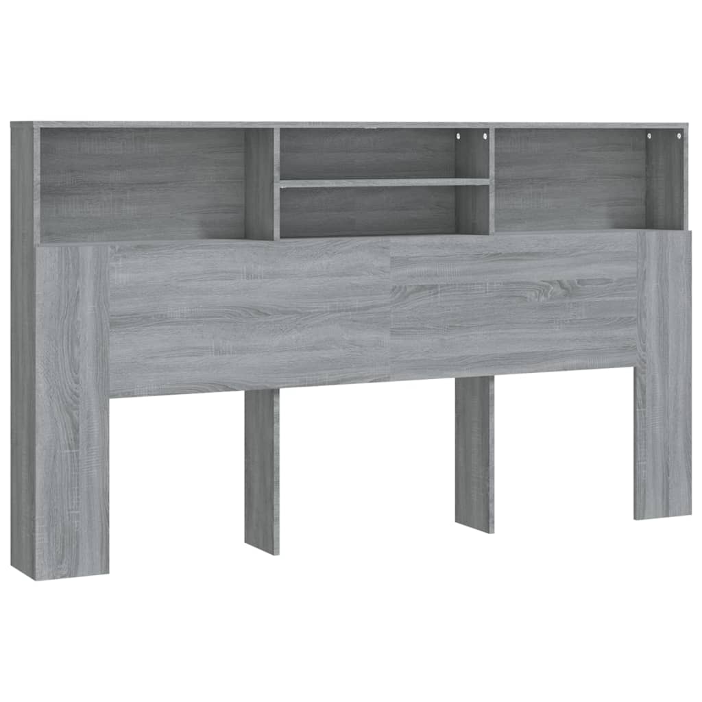 Armario Cabecero 180 Roble/ Gris