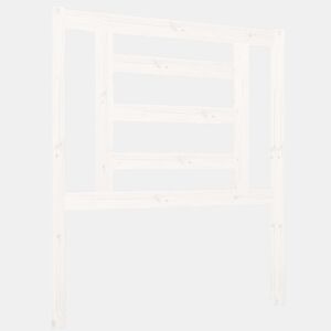 vidaXL Cabeceira de cama 81x4x100 cm pinho maciço branco