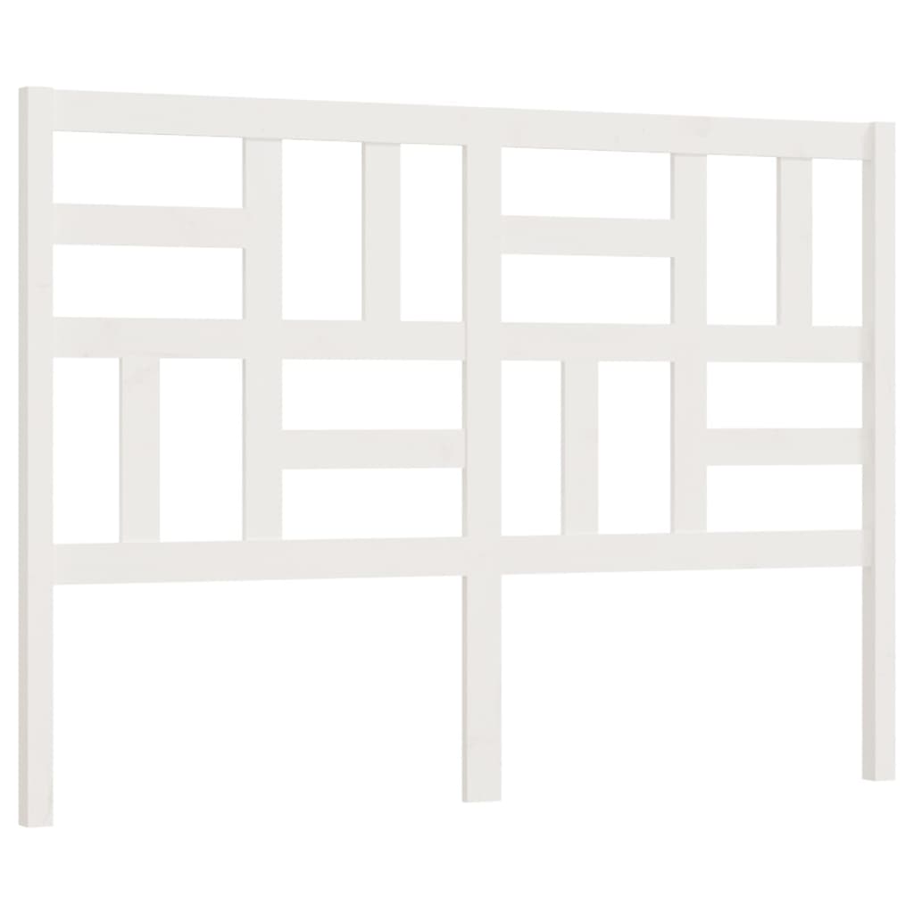vidaxl cabecero de cama madera maciza de pino blanco 146x4x104 cm
