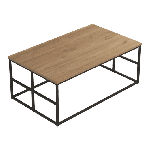Mesa de centro Velendi 100x60x40cm - CarvalhoPreto en.casa