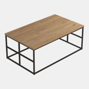 Mesa de centro Velendi 100x60x40cm - CarvalhoPreto en.casa