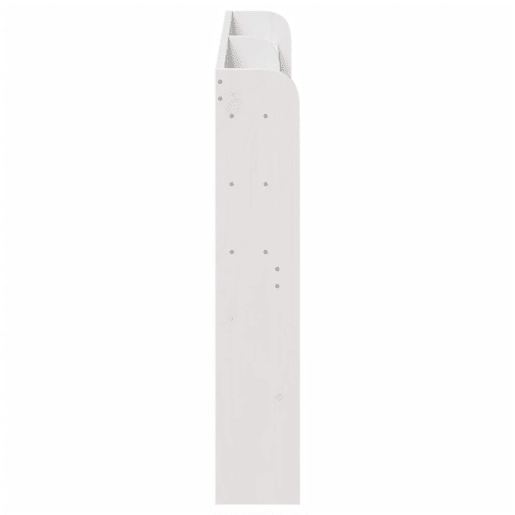 vidaXL Cabeceira com prateleiras 140 cm madeira de pinho maciça branco