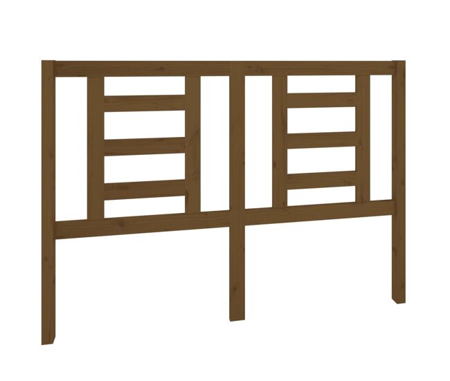 Vidaxl cabecero de cama madera maciza de pino marrón miel 141x4x100 cm