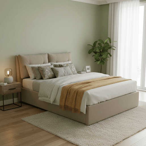 Cama de casal de tecido Cama de casal de tecido