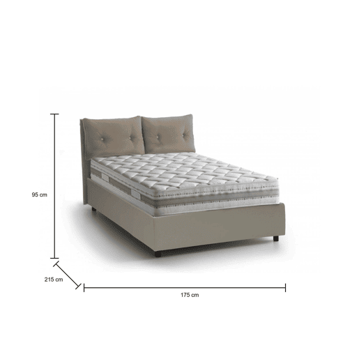 Cama de casal de tecido Cama de casal de tecido